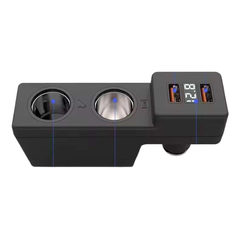 YvRaDvAqn 12V Cigarette Lighter Splitter Adapter for Mk7 LHD