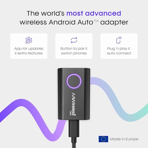 AAWireless Two Android Auto Adapter with Wireless Auto Connect