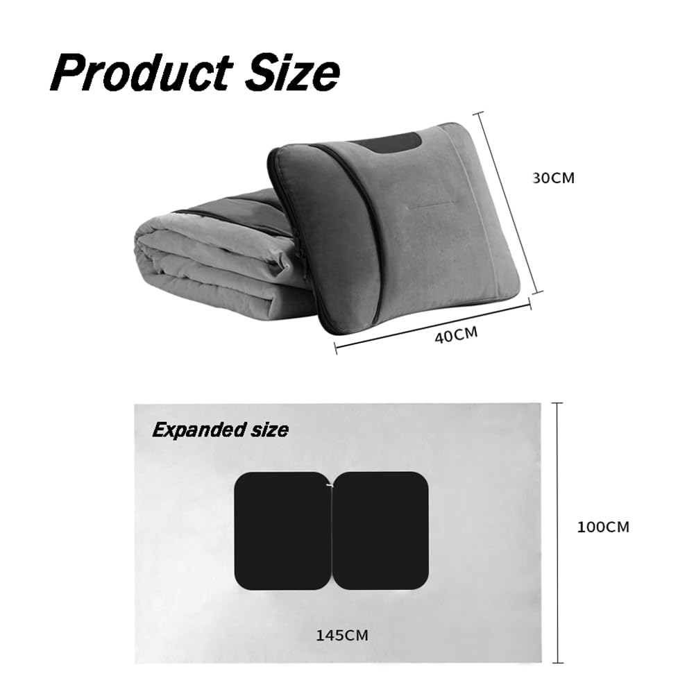 3-in-1 VW Golf Travel Blanket & Lumbar Support Pillow