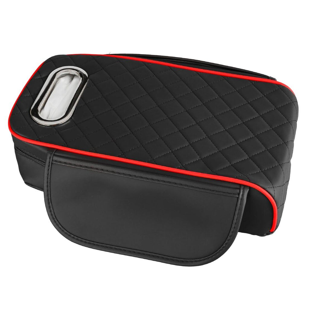 DSIUYT Center Console Armrest Cover with Side Storage Pockets