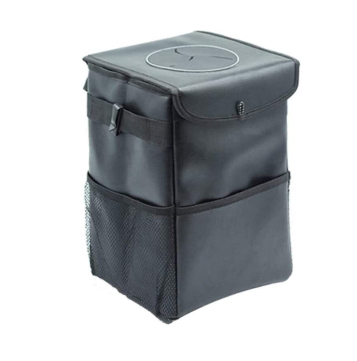 KYUSAR Car Trash Can with Lid, Storage Bag & Hooks