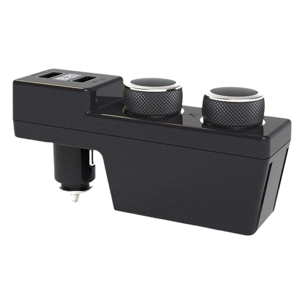 YvRaDvAqn 12V Cigarette Lighter Splitter Adapter for Mk7 LHD
