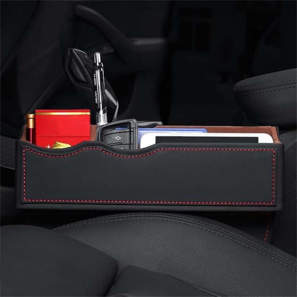 ZZYK 2-Pack PU Leather Car Seat Gap Organizer & Filler