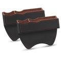 ZZYK 2-Pack PU Leather Car Seat Gap Organizer & Filler