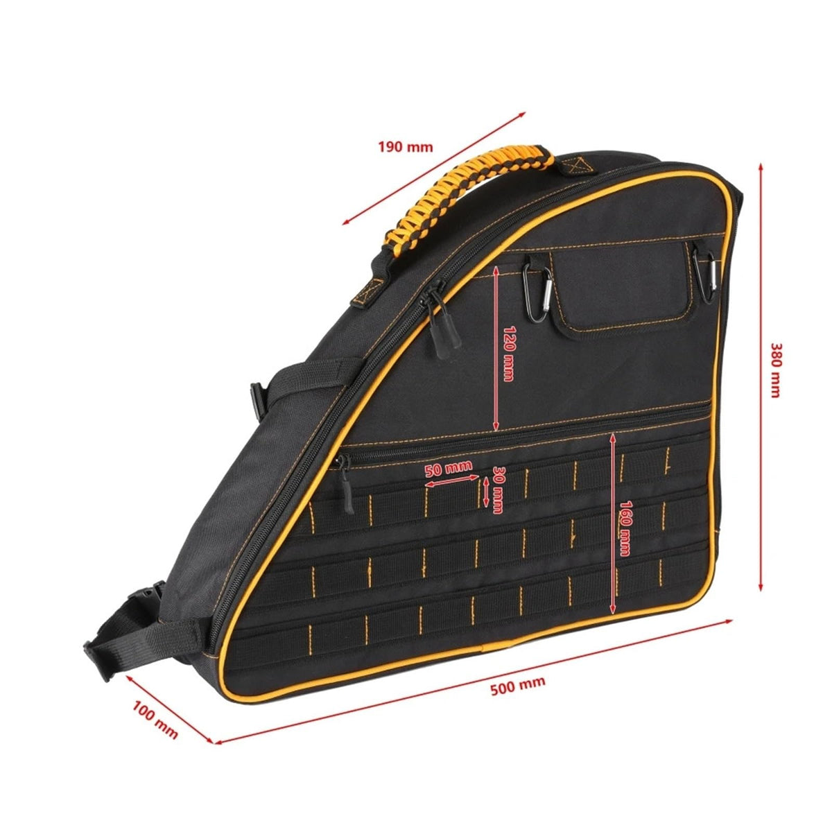 COEYOGO Rear Trunk Roll Bar Storage Bags for Ford Bronco