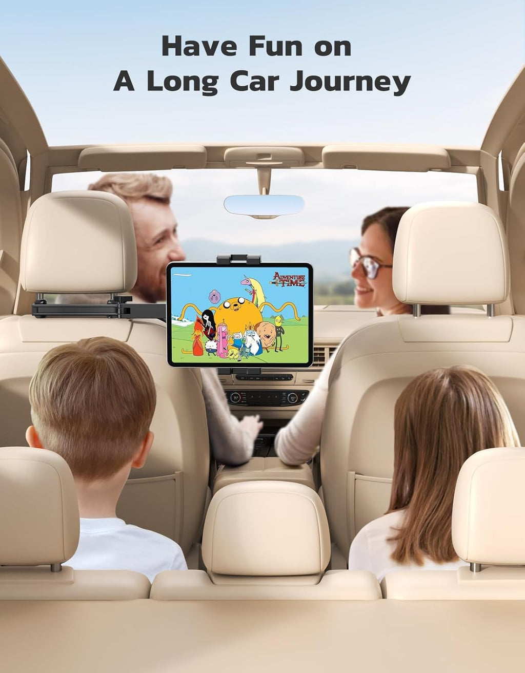 Adjustable Car Headrest Tablet Mount Holder for Backseat