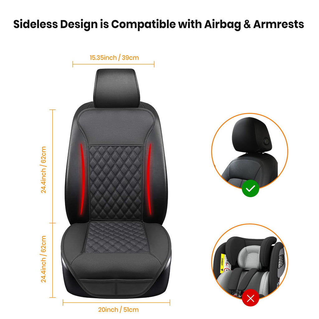 LUSRAIT Universal Car Seat Cushion & Protective Cover