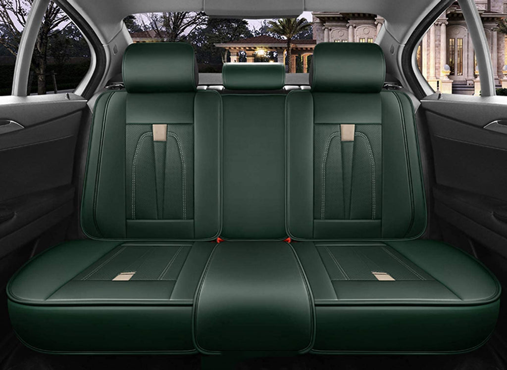 KG7HQRP Full-Set Waterproof Faux Leather Car Seat Covers