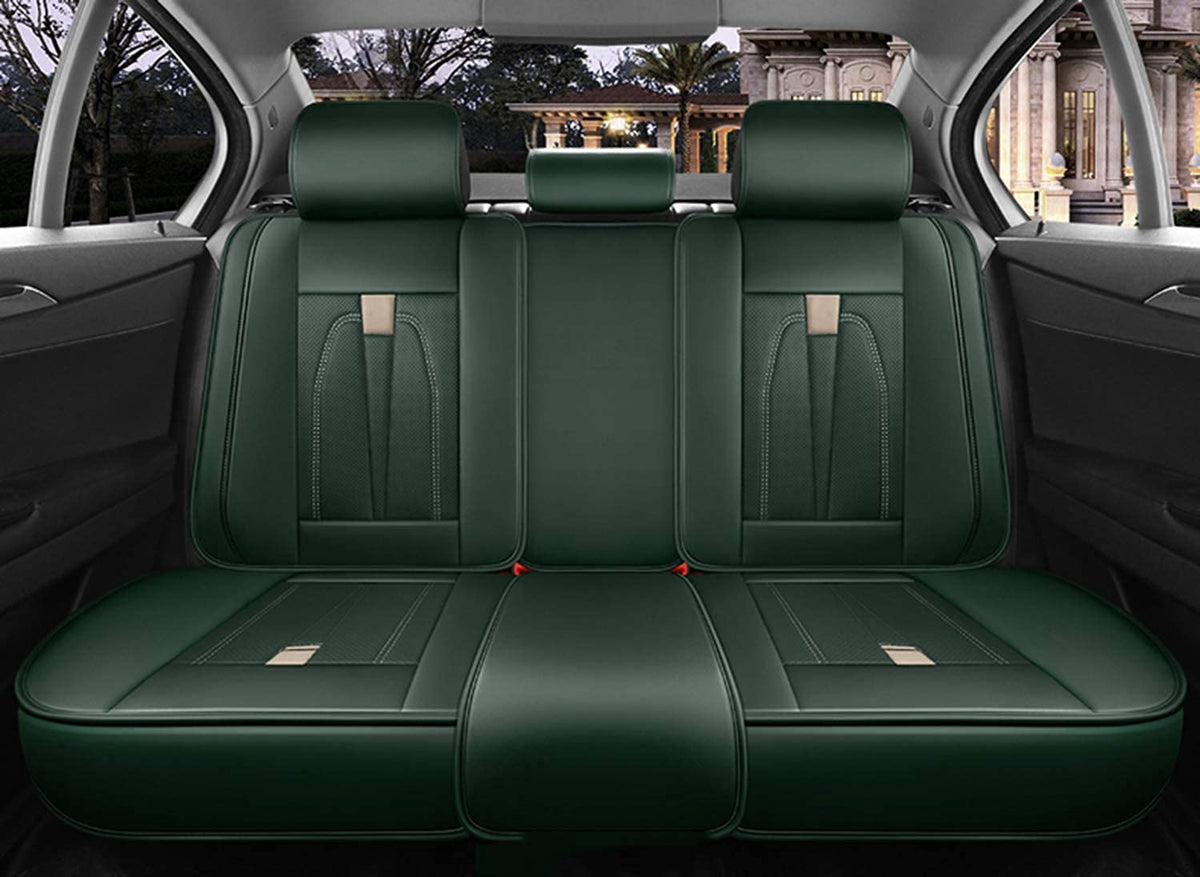KG7HQRP Full-Set Waterproof Faux Leather Car Seat Covers