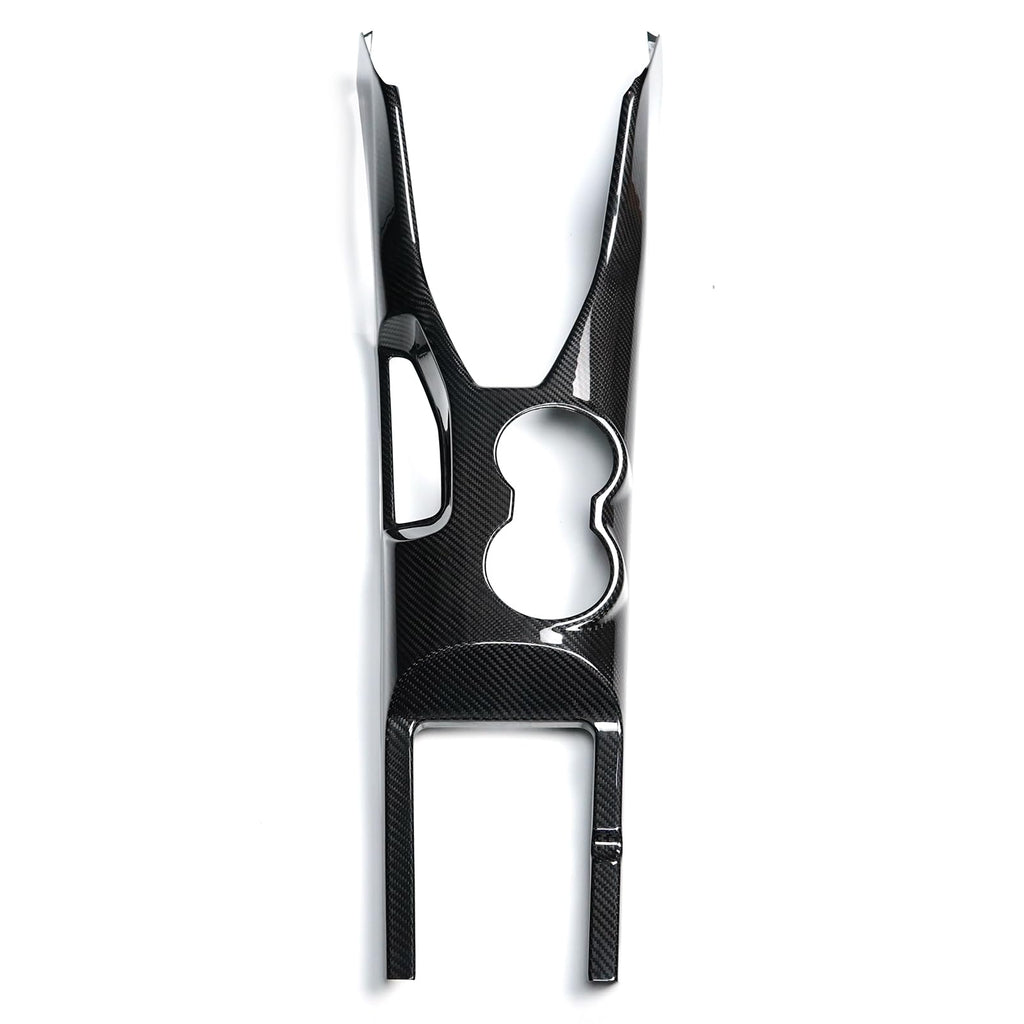 FINMOKAL Carbon Fiber Gear Shift Panel Trim for Ford Mustang