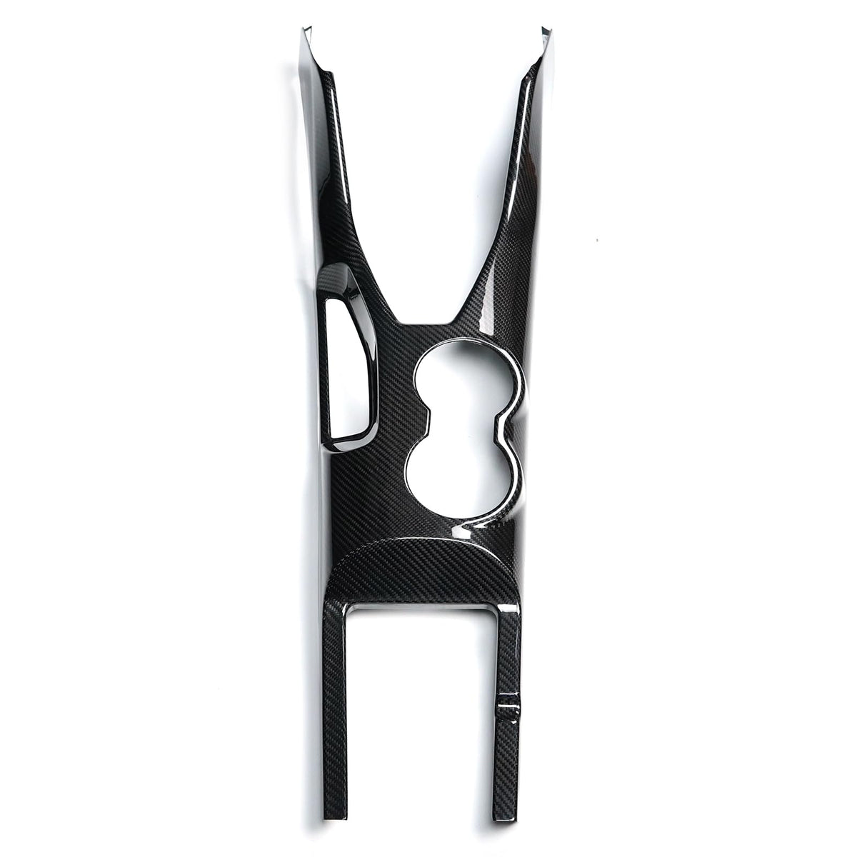 FINMOKAL Carbon Fiber Gear Shift Panel Trim for Ford Mustang
