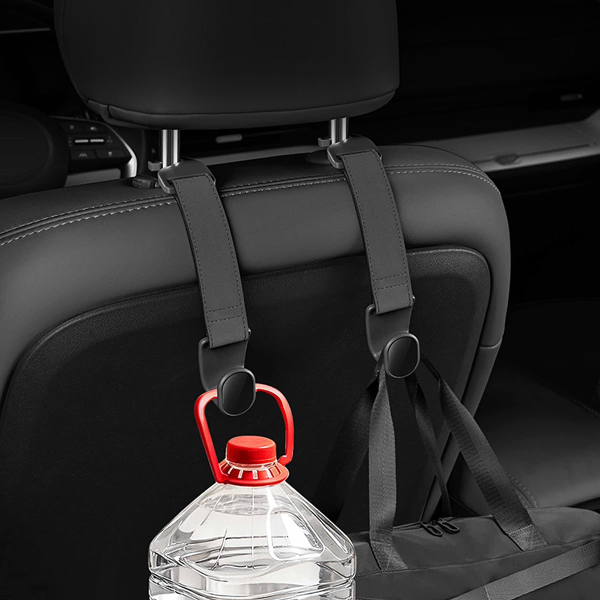 Adjustable Car Headrest Purse Hook & Storage Strap