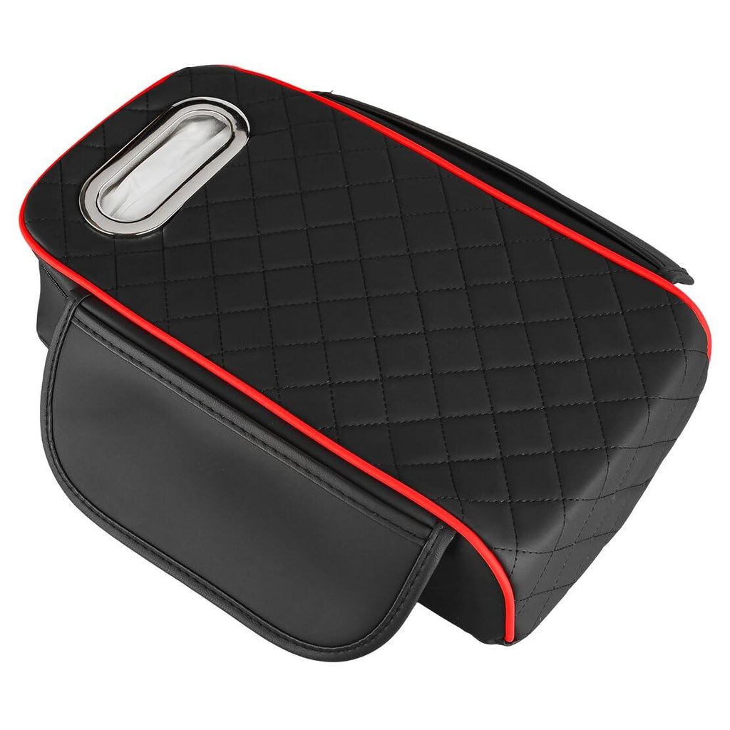 DSIUYT Center Console Armrest Cover with Side Storage Pockets