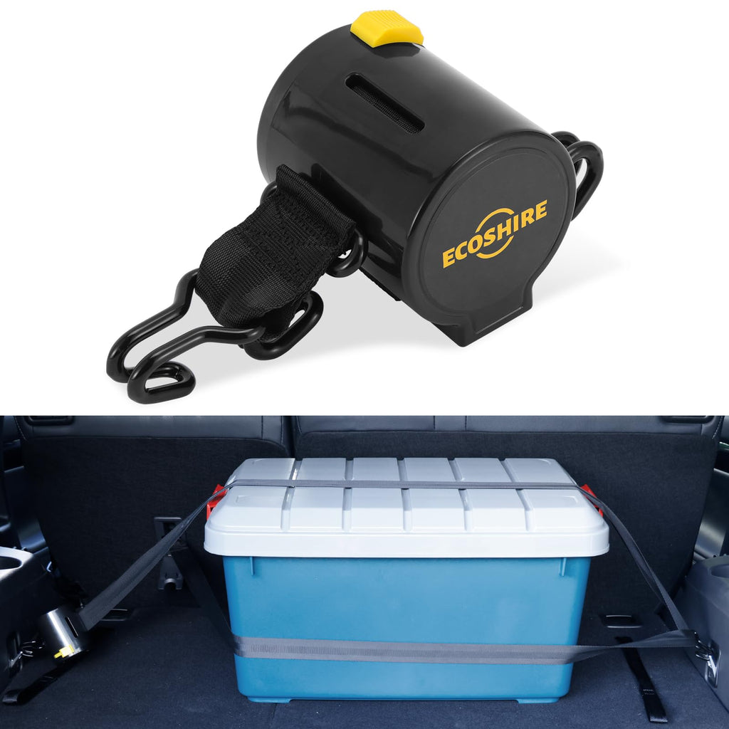 ECOSHIRE Self-Retracting Car Trunk Cargo Straps with Hooks