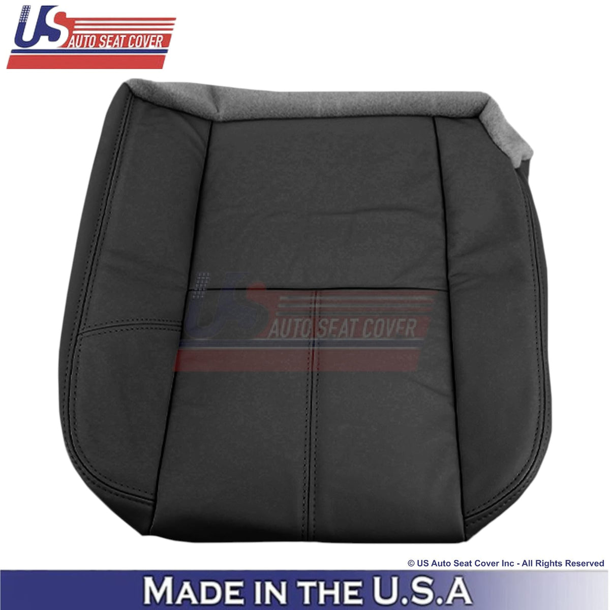 US Auto Seat Cover Genuine Leather Rear Cover for GMC Sierra Denali