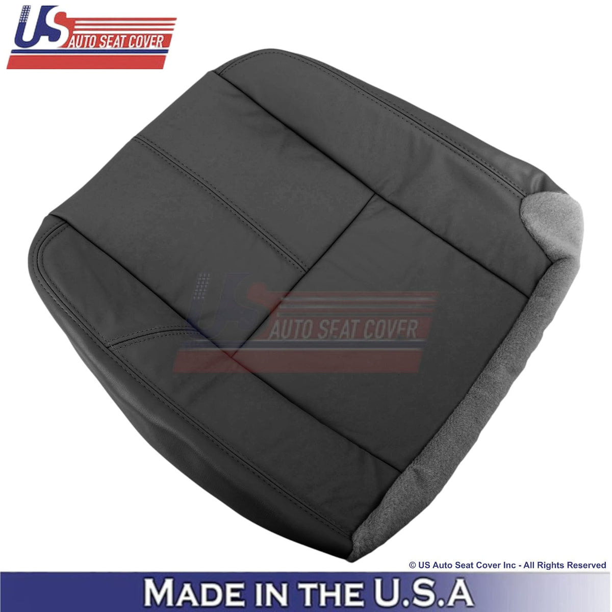 US Auto Seat Cover Genuine Leather Rear Cover for GMC Sierra Denali