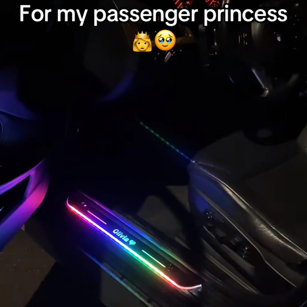 Customizable Wireless LED Car Door Sill Welcome Lights