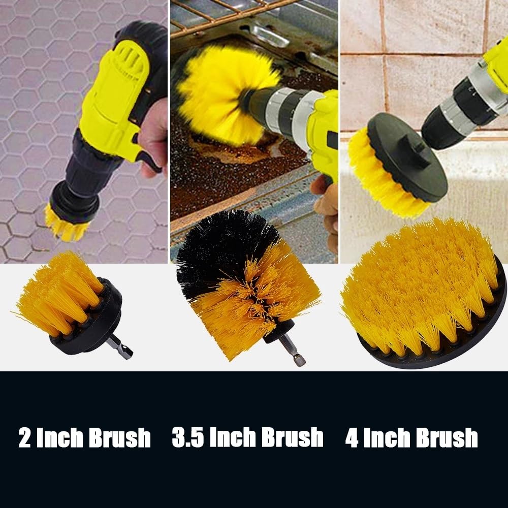 AFPSDLFJDLS Car Detailing Brush & Drill Scrubber Set