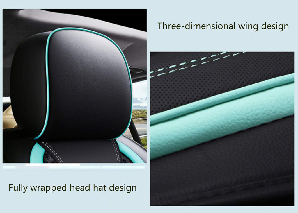 KG7HQRP 12-Piece Deluxe Faux Leather Car Seat Cover Set