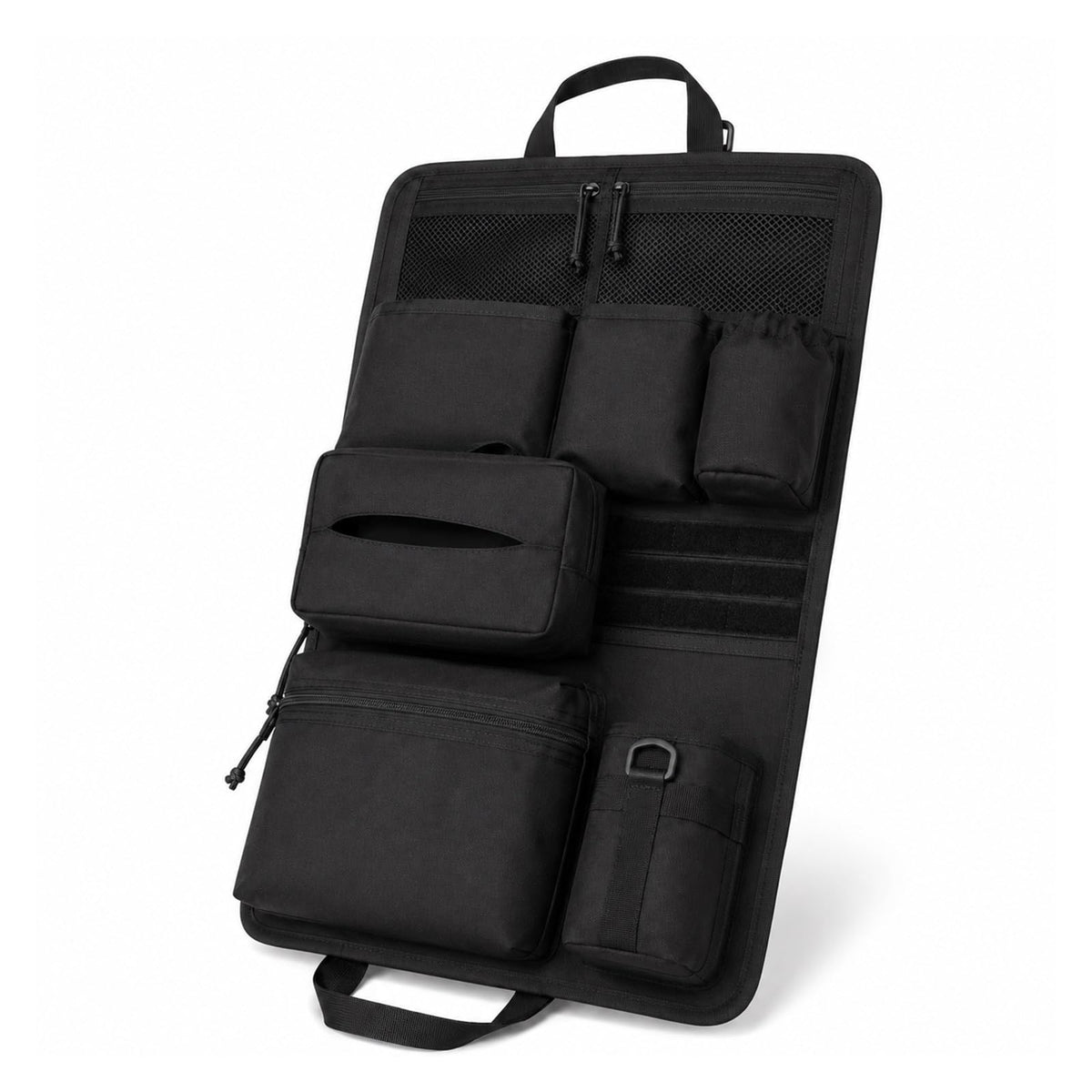 Tactical MOLLE Car Seat Back Organizer with Storage Pockets