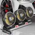 UPWONEA Triple-Head 12V Car Cooling Fan with 2 Speeds