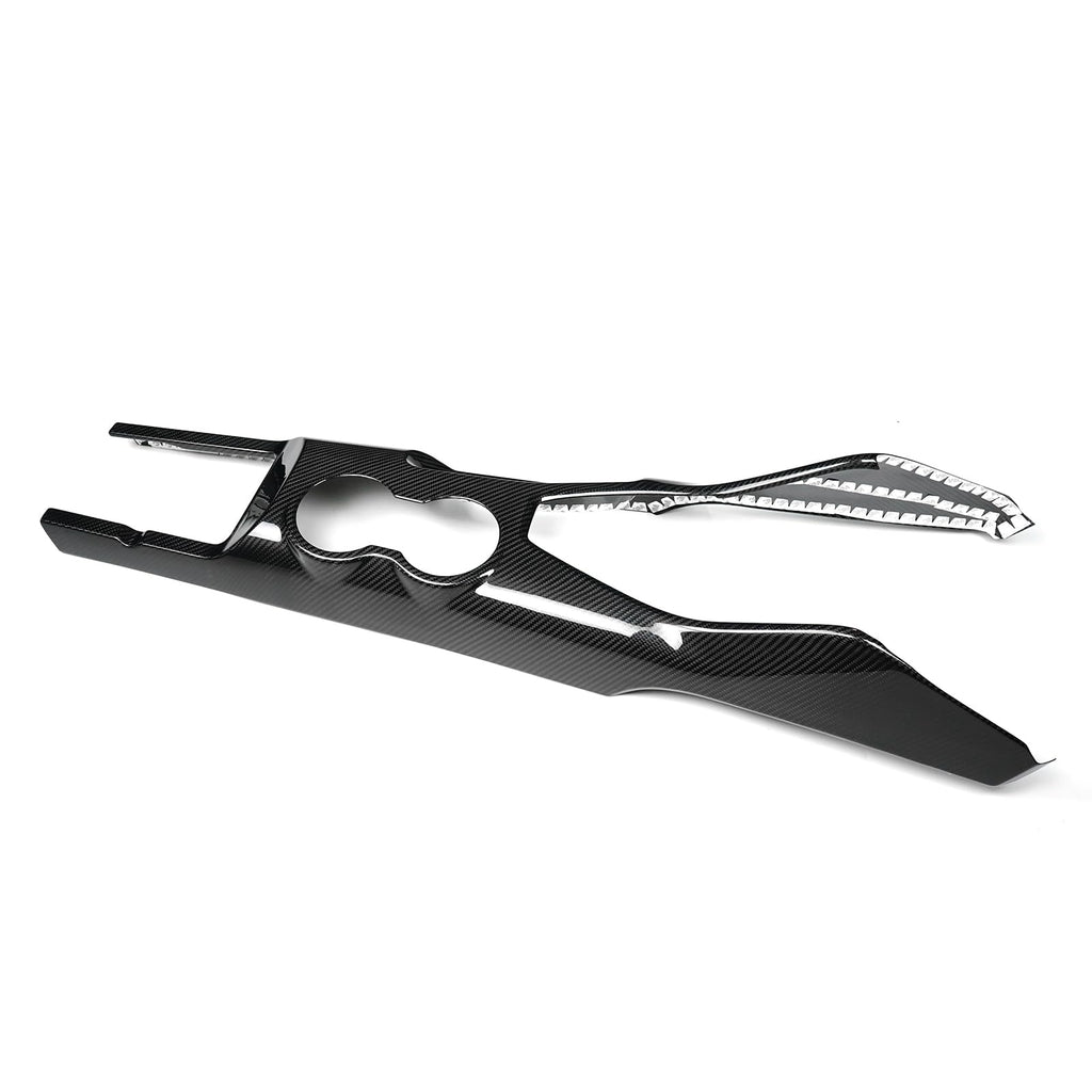 FINMOKAL Carbon Fiber Gear Shift Panel Trim for Ford Mustang