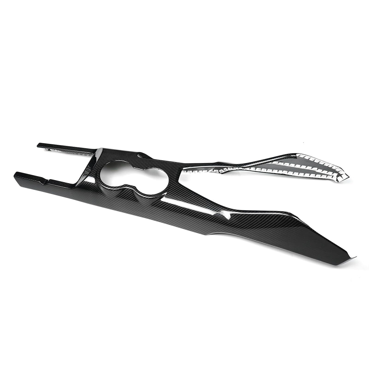 FINMOKAL Carbon Fiber Gear Shift Panel Trim for Ford Mustang