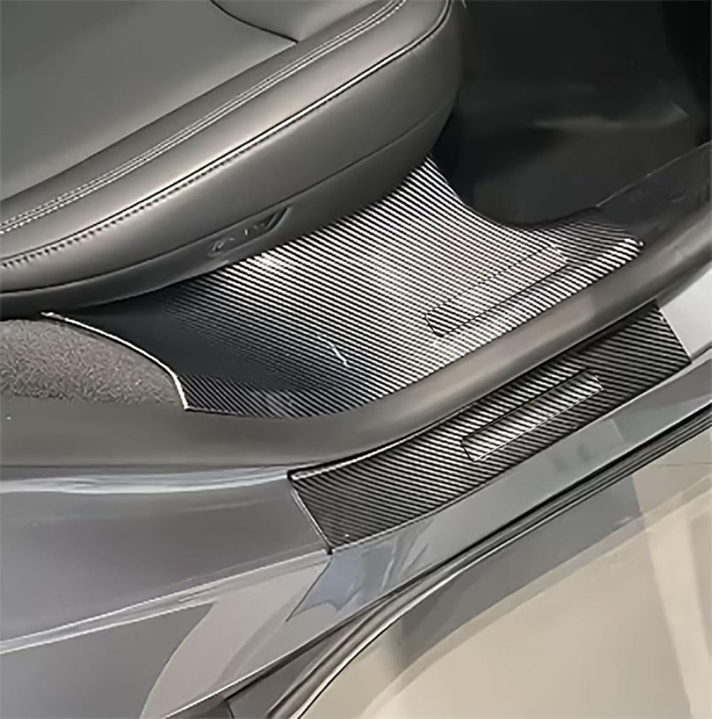 HAISASLLAY 8-Piece Door Sill Protectors for Tesla Model Y