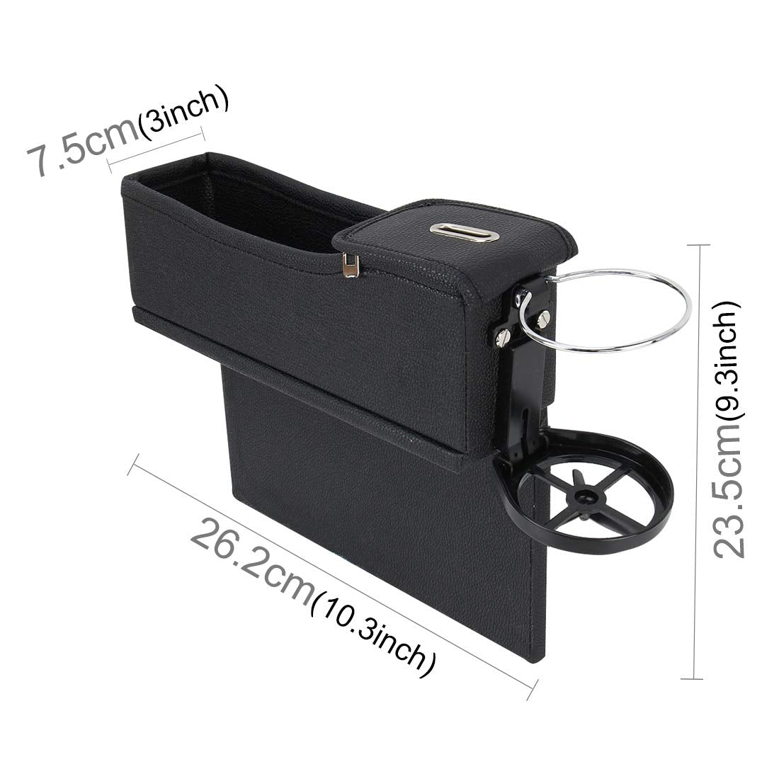 Lingland 2-Pack Car Seat Gap Organizer with Cup Holder