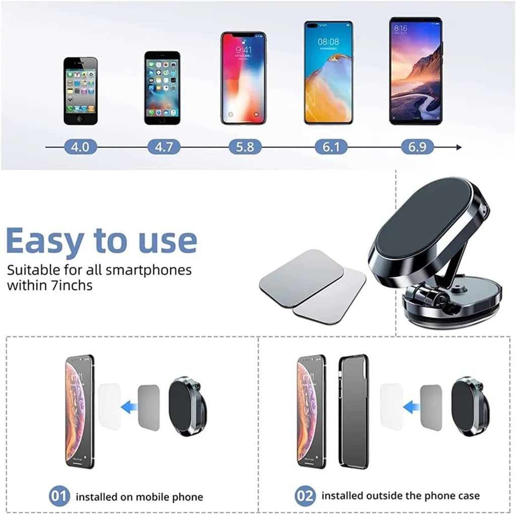 LLLSSS Magnetic Car Phone Holder & GPS Mount Stand