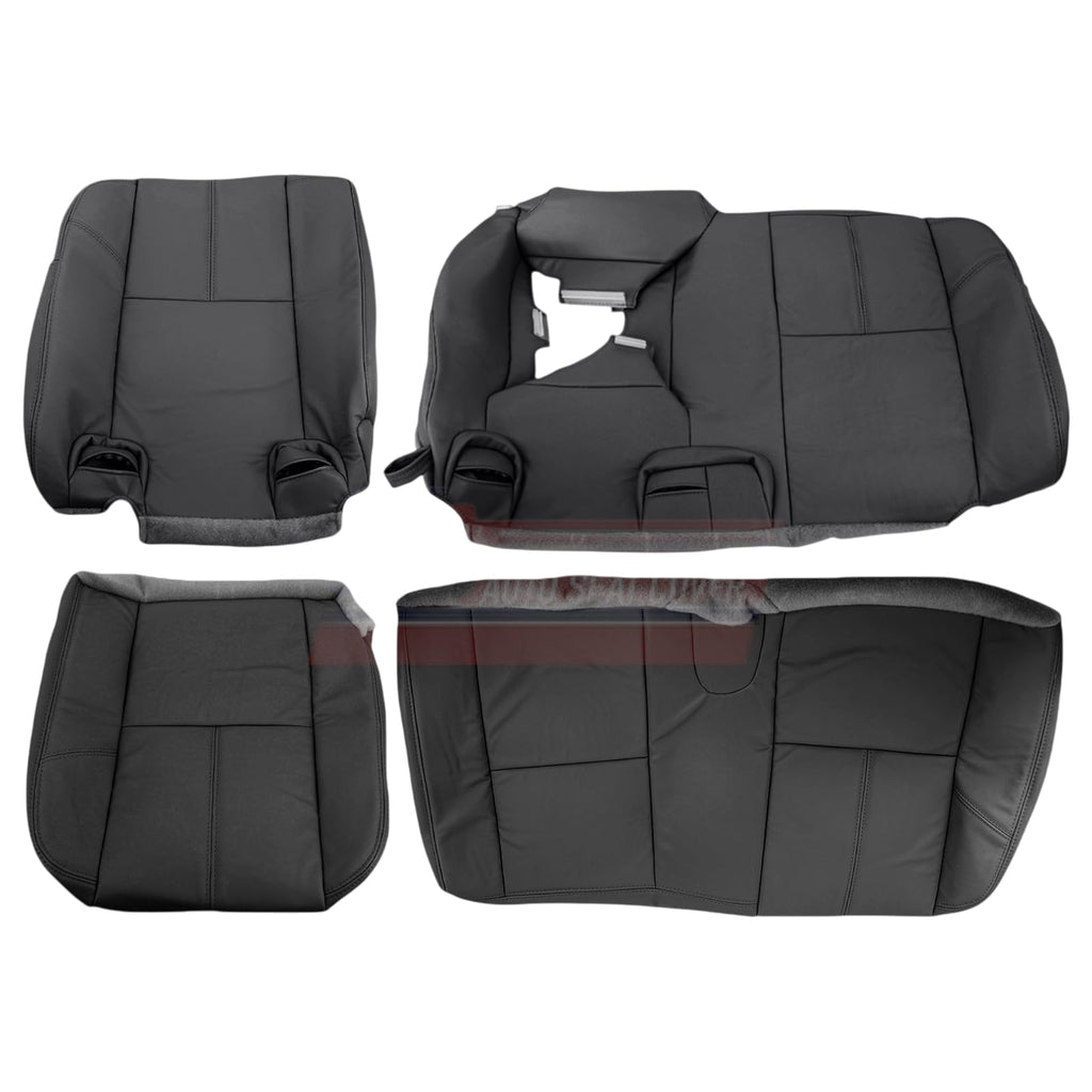 US Auto Seat Cover Genuine Leather Rear Cover for GMC Sierra Denali
