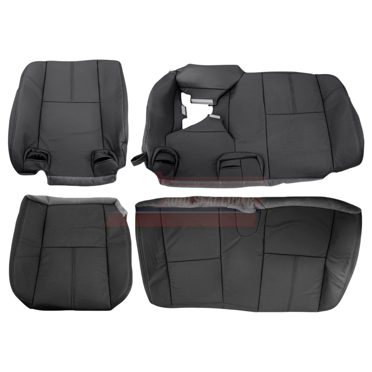 US Auto Seat Cover Genuine Leather Rear Cover for GMC Sierra Denali