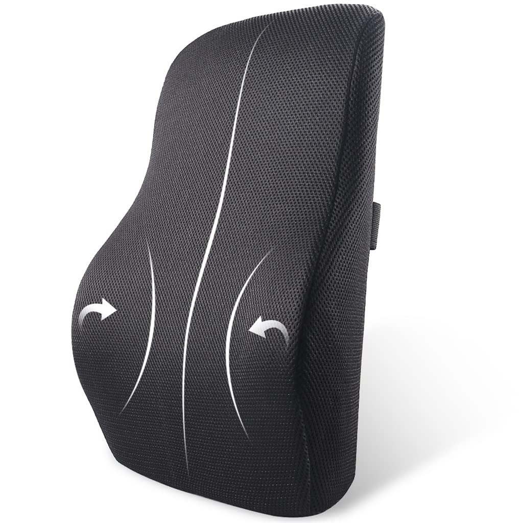 OBKSEB Memory Foam Lumbar Support Pillow for Car Seats