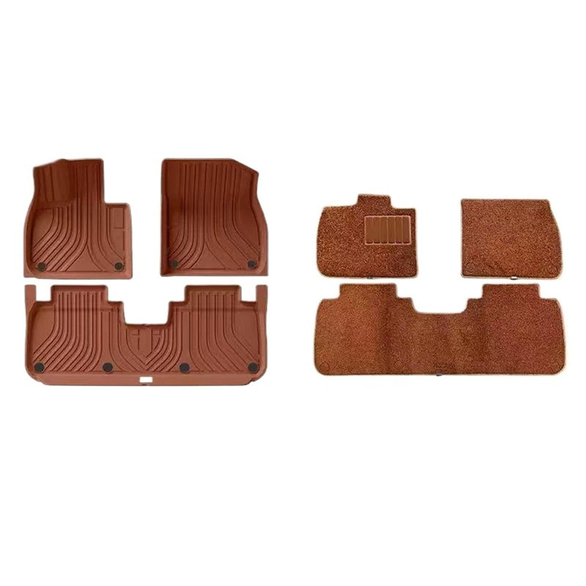 Universal Car Floor Mat Liner Tray & Foot Pad Set