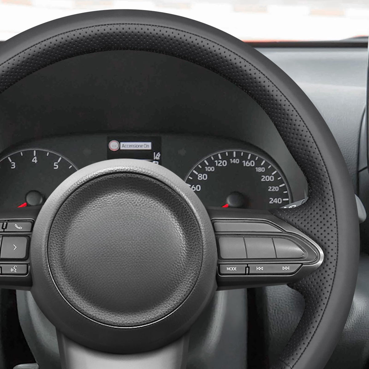 MEWANT Custom-Fit Steering Wheel Wrap for Toyota Yaris GR