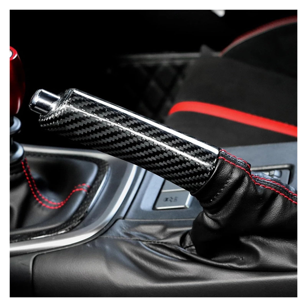 Carbon Fiber Handbrake Grip Cover for Subaru WRX 2022–2023