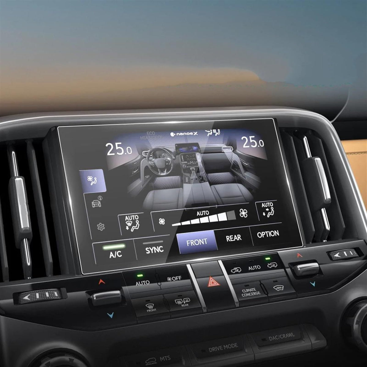 Tempered Glass Navigation Screen Protector for Lexus LX600
