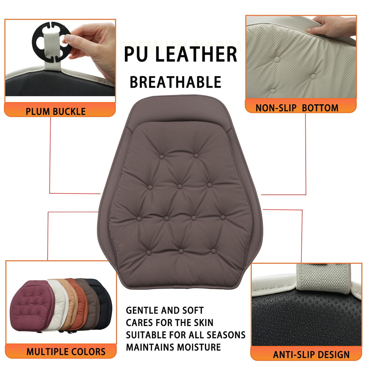 Ysbxitu Memory Foam Car Seat Cushion with Ergonomic Support