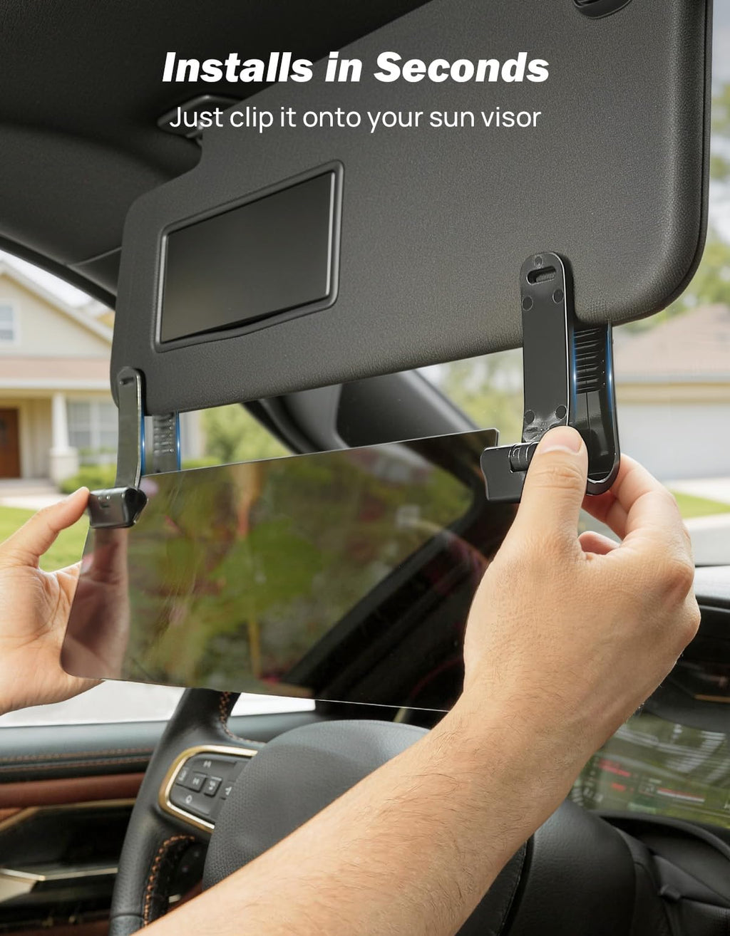 JOYTUTUS Polarized Car Sun Visor Extender with UV400