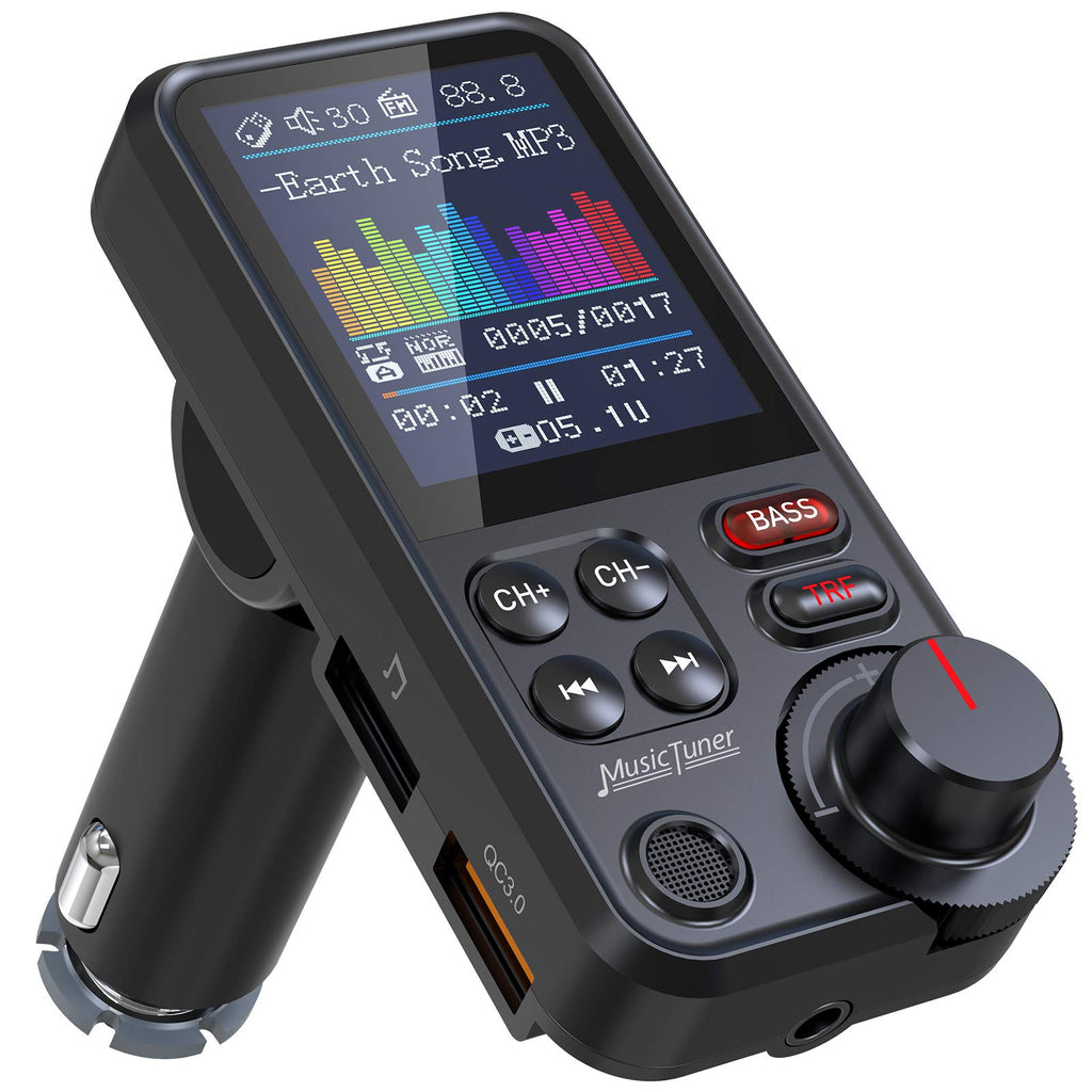 Nulaxy KM30 Bluetooth FM Transmitter with QC3.0 Charging