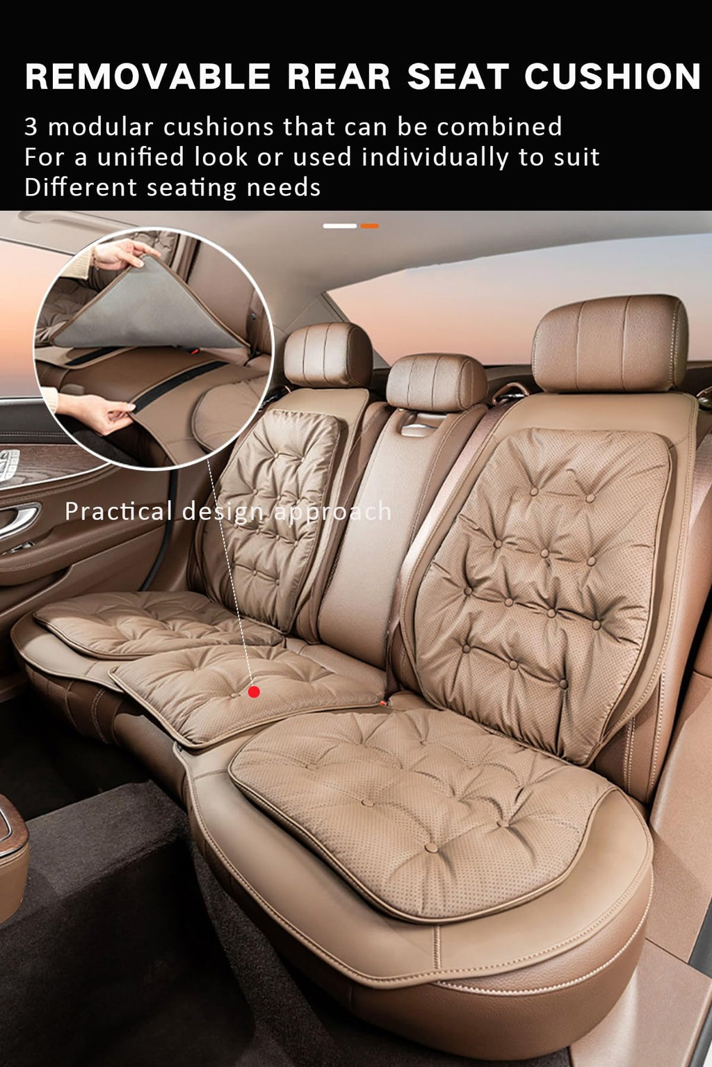 Ysbxitu Memory Foam Car Seat Cushion with Ergonomic Support