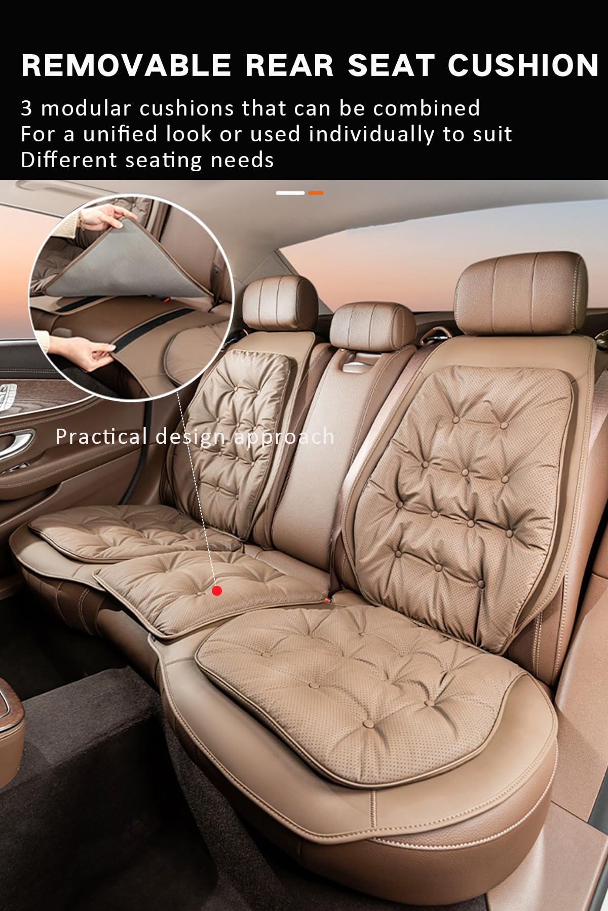 Ysbxitu Memory Foam Car Seat Cushion with Ergonomic Support