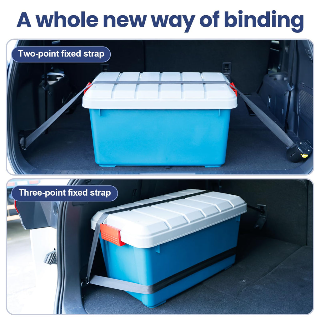 ECOSHIRE Self-Retracting Car Trunk Cargo Straps with Hooks