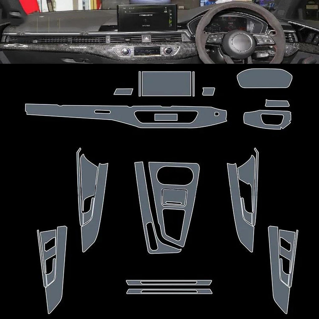LQUNGE Pre-Cut Interior PPF Film for Audi RS4 & S4 B9