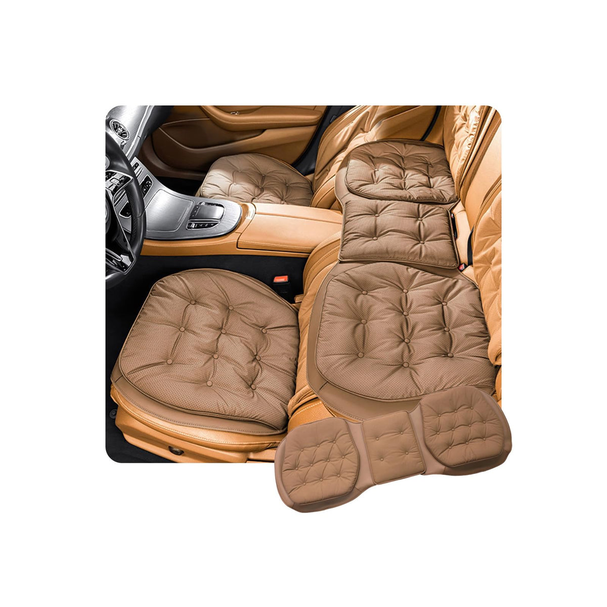 Ysbxitu Memory Foam Car Seat Cushion with Ergonomic Support
