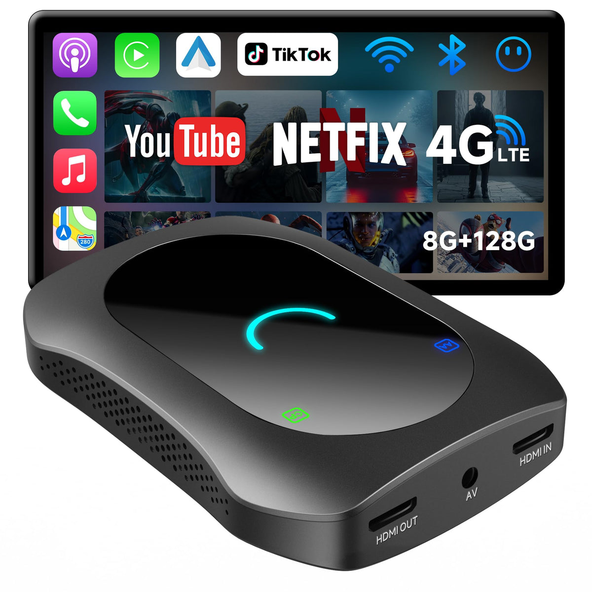 MYATOTO Magic AI Box Wireless CarPlay & Android Auto Adapter