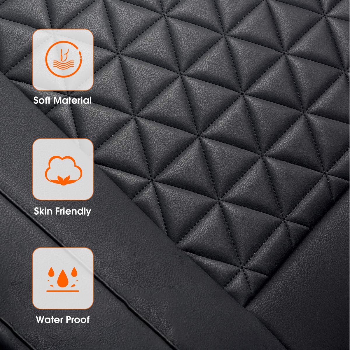 LUSRAIT Universal Car Seat Cushion & Protective Cover