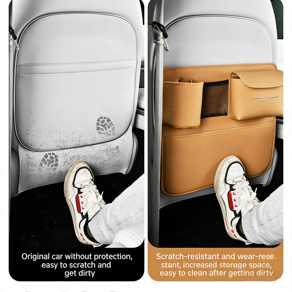 Zuiquity 2-Pack Car Seat Back Kick Mats with Organizer