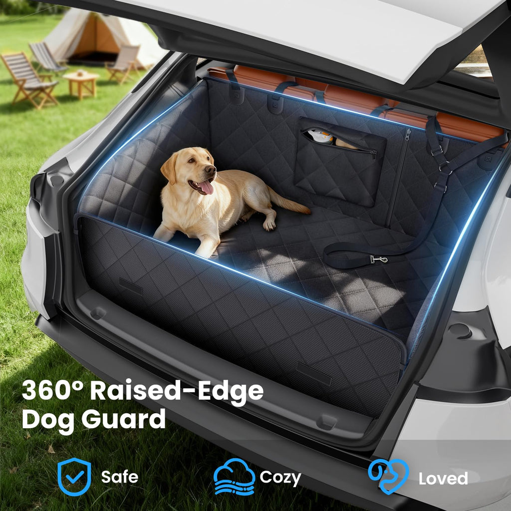 REEVAA SUV Cargo Liner for Dogs with Foam Side Walls
