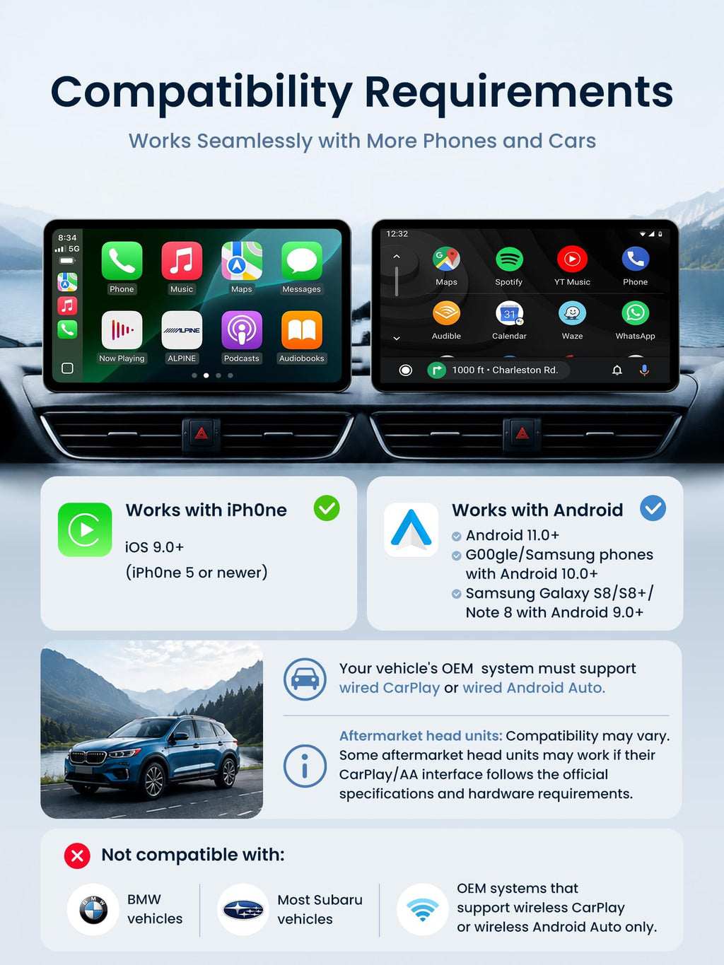MYATOTO Magic AI Box Wireless CarPlay & Android Auto Adapter